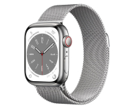 Apple Watch 8 41/Silver Steel/Silver Milanese Loop LTE - 1070976 - zdjęcie 1